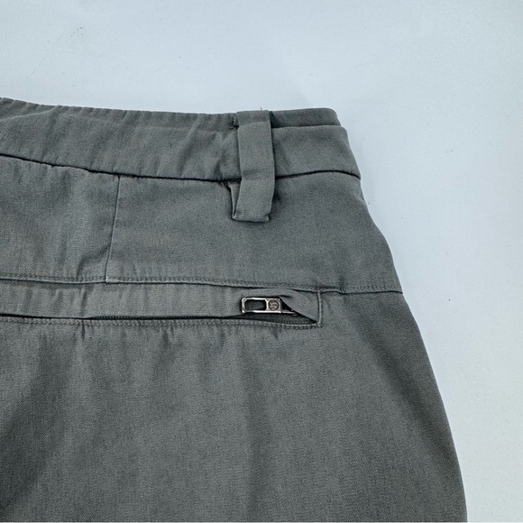 lululemon athletica Greenish/ Tan Flat Front Shorts - Picture 6 of 8